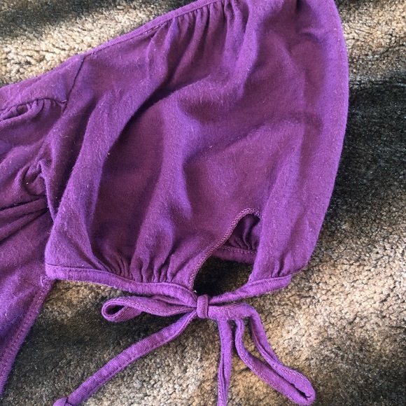 WET SEAL eggplant purple long shirt - Picture 5 of 7